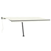 VidaXL Luifel vrijstaand automatisch 500x350 cm crèmekleurig