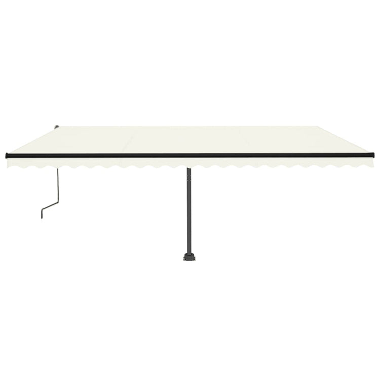 VidaXL Luifel vrijstaand automatisch 500x350 cm crèmekleurig