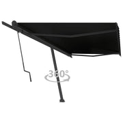 VidaXL Luifel vrijstaand automatisch 500x350 cm antracietkleurig - afbeelding 1