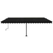 VidaXL Luifel vrijstaand automatisch 500x350 cm antracietkleurig - afbeelding 3