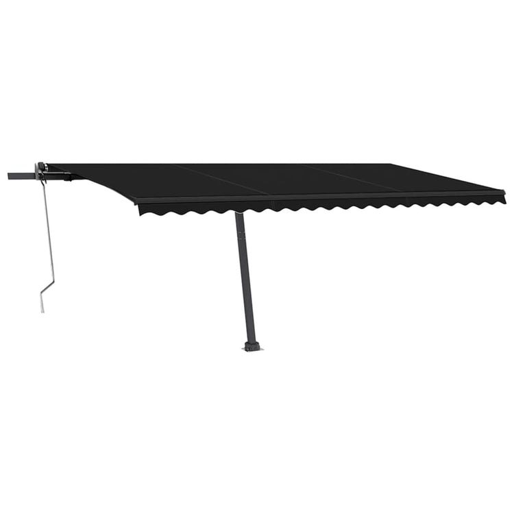 VidaXL Luifel automatisch met LED en windsensor 500x350 cm antraciet