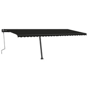 VidaXL Luifel vrijstaand handmatig uittrekbaar 600x350 cm antraciet - afbeelding 2