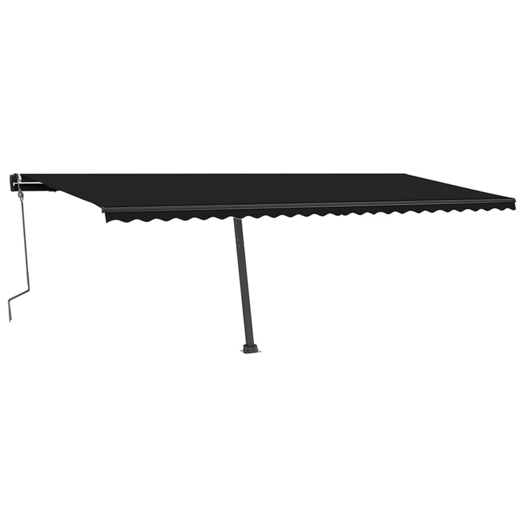 VidaXL Luifel vrijstaand handmatig uittrekbaar 600x350 cm antraciet