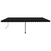VidaXL Luifel vrijstaand handmatig uittrekbaar 600x350 cm antraciet - afbeelding 3