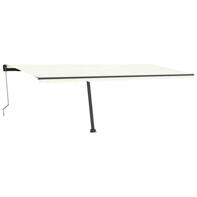 VidaXL Luifel vrijstaand automatisch 600x350 cm crèmekleurig