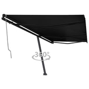 VidaXL Luifel vrijstaand automatisch 600x350 cm antracietkleurig - afbeelding 1