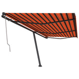 VidaXL Luifel vrijstaand automatisch 600x350 cm oranje en bruin - afbeelding 2