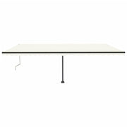 VidaXL Luifel automatisch met LED en windsensor 600x350 cm crèmekleur - afbeelding 3