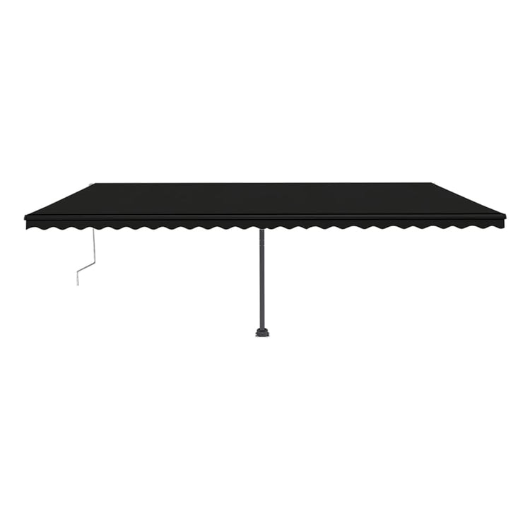 VidaXL Luifel automatisch met LED en windsensor 600x350 cm antraciet