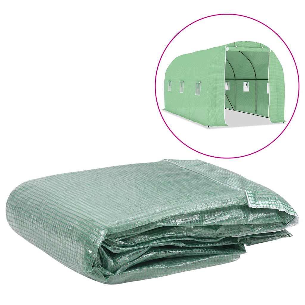 Vidaxl kashoes vervangend (9 m²) 200x450x200 cm groen