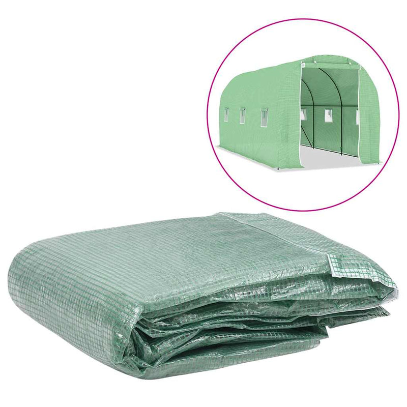 Vidaxl kashoes vervangend (9 m²) 200x450x200 cm groen