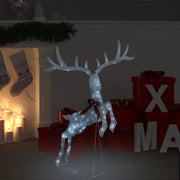 Vidaxl kerstversiering vliegend rendier koudwit 120 led's wit - afbeelding 1