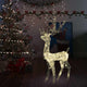 Vidaxl kerstversiering rendier 140 led's 120 cm acryl warmwit