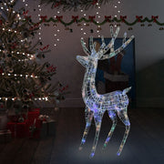 Vidaxl kerstdecoratie rendier 250 led's meerkleurig 180 cm acryl - afbeelding 1