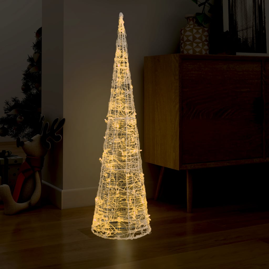 VidaXL Lichtkegel decoratief LED warmwit 120 cm acryl