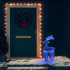 Vidaxl kerstversiering rendier met mesh 306 led's 60x24x89 cm