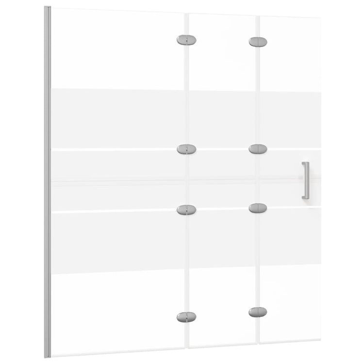 Vidaxl douchewand inklapbaar 120x140 cm esg wit