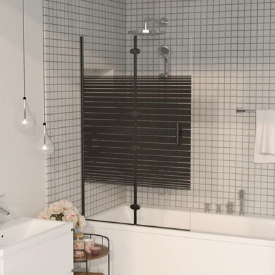 Vidaxl douchewand inklapbaar 80x140 cm zwart