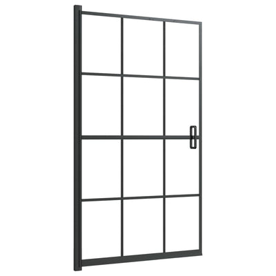 Vidaxl douchewand 80x140 cm esg zwart
