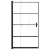 Vidaxl douchewand 80x140 cm esg zwart - afbeelding 3