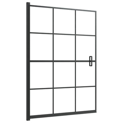 Vidaxl douchewand 100x140 cm esg zwart