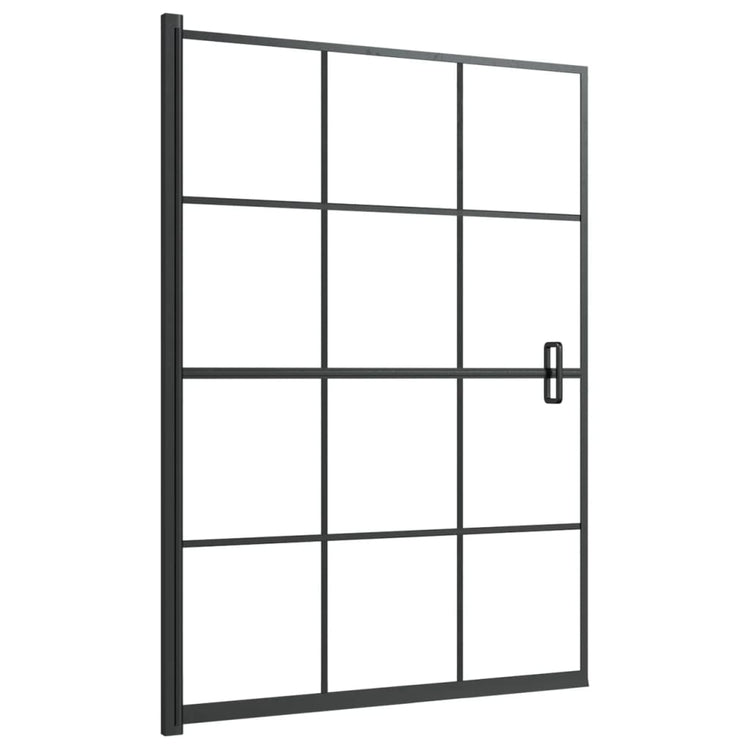 Vidaxl douchewand 100x140 cm esg zwart
