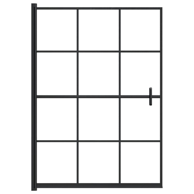 Vidaxl douchewand 100x140 cm esg zwart