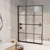 Vidaxl douchewand 100x140 cm esg zwart