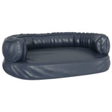 Vidaxl hondenmand ergonomisch schuim 60x42 cm kunstleer donkerblauw - afbeelding 2