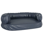Vidaxl hondenmand ergonomisch schuim 60x42 cm kunstleer donkerblauw - afbeelding 2