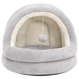 Vidaxl kattenmand 50x50x45 cm grijs en crèmekleurig - afbeelding 3