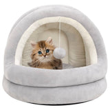 Vidaxl kattenmand 50x50x45 cm grijs en crèmekleurig - afbeelding 1