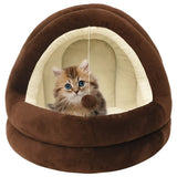 Vidaxl kattenmand 40x40x35 cm bruin en crèmekleurig - afbeelding 1