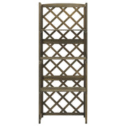 Vidaxl latwerk met schappen 55x30x140 cm massief vurenhout grijs - afbeelding 2