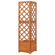 Vidaxl latwerkplantenbak hoekmodel 40x40x150 cm massief vurenhout - afbeelding 3