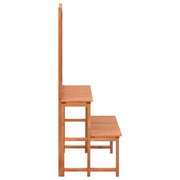 Vidaxl plantenrek met latwerk 70x42x115 cm massief vurenhout - afbeelding 3