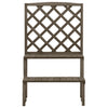 Vidaxl plantenrek met latwerk 70x42x115 cm massief vurenhout grijs
