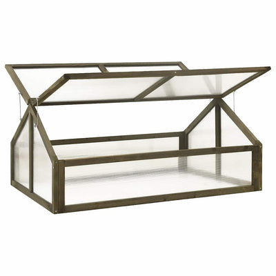 Vidaxl broeikas 114x80x50 cm vurenhout grijs