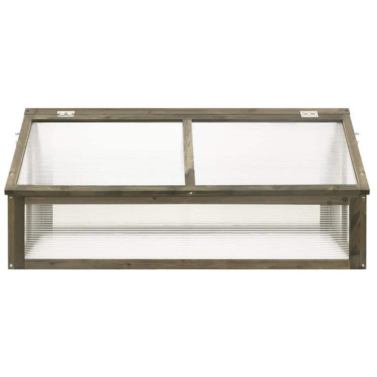 Vidaxl broeikas 114x80x50 cm vurenhout grijs