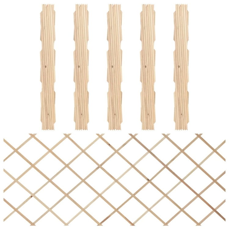 Vidaxl tuinlatwerken 5 st 180x80 cm massief vurenhout