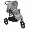 Vidaxl kinderwagen staal lichtgrijs