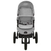 Vidaxl kinderwagen staal lichtgrijs