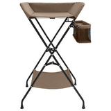 Vidaxl verschoontafel ijzer taupe - afbeelding 2