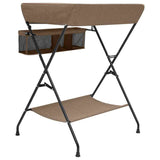 Vidaxl verschoontafel ijzer taupe - afbeelding 3
