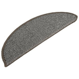 Vidaxl trapmatten 15 st 56x17x3 cm grijs halfrond - afbeelding 3