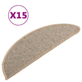 Vidaxl trapmatten 15 st 56x17x3 cm bruin halfrond - afbeelding 2