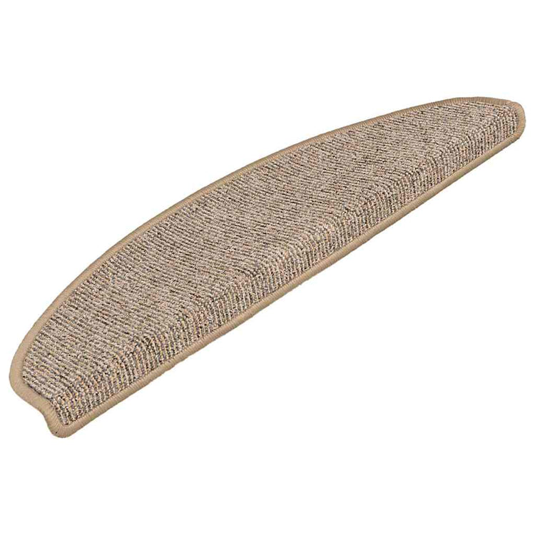 Vidaxl trapmatten 15 st 65x21x4 cm bruin halfrond groot