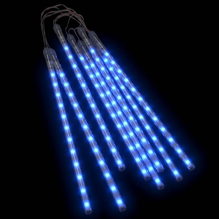 VidaXL Meteoorlichten 8 st 192 LED's binnen buiten 30 cm blauw
