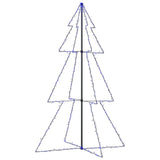 Vidaxl kegelkerstboom 240 led's binnen en buiten 118x150 cm - afbeelding 2