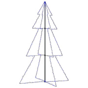 Vidaxl kegelkerstboom 240 led's binnen en buiten 118x150 cm - afbeelding 2